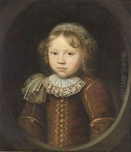 A Portrait Of A Young Boy, Aged 3 by Wallerant Vaillant