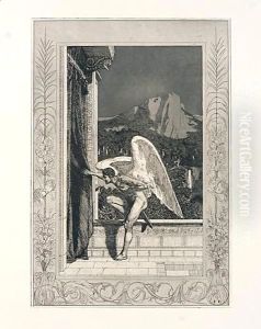 Opus V. Cupid And Psyche Mappe I and II (Singer 64-109) by Max Klinger