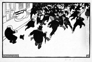 La Manifestation (V.G. 110) by Felix Edouard Vallotton