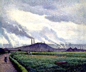 Charleroi, Paysage A Couillet by Maximilien Luce