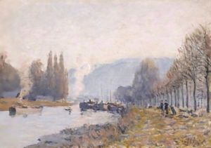 La Seine A Bougival by Alfred Sisley