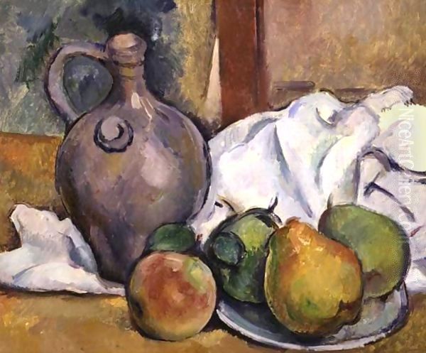 Pichet Et Assiette De Poires - view 1