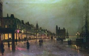 Promenande At Dusk by Wilfred Jenkins