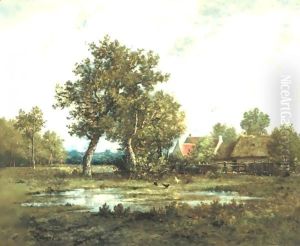 The Red Roof by Leon Richet