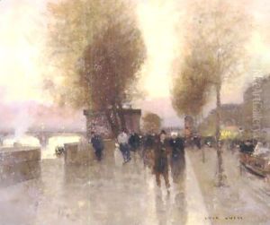 Along The Quay, Paris by Luigi Loir