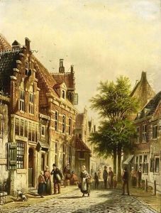 A Townscene In Summer