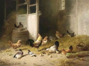 The Henhouse by Eugene Verboeckhoven