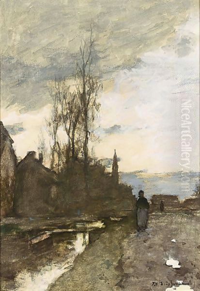 A Peasant Woman Near A Village - view 1