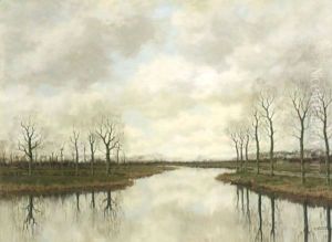 An Autumn Landscape by Arnold Marc Gorter