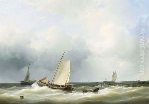 Seascape With Fishing Boats
