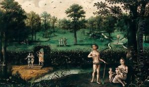 The Garden Of Eden by Lucas Gassel