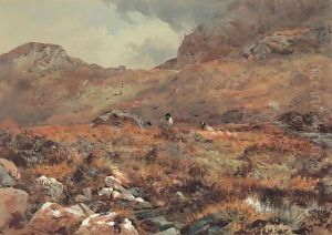 Sheep Resting In A Grouse Moor by Archibald Thorburn