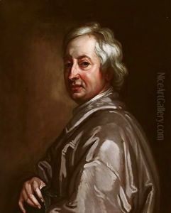 Portrait Of John Dryden 1631-1700 by Sir Godfrey Kneller