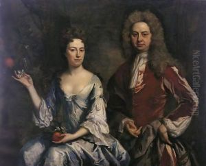 Portrait Of A Lady And A Gentleman by Jonathan Richardson