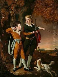 The Boy Archers by Josepf Wright Of Derby
