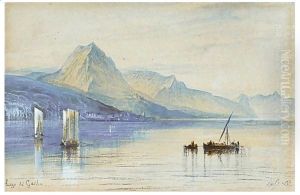 Lake Garda, Italy by Edward Lear