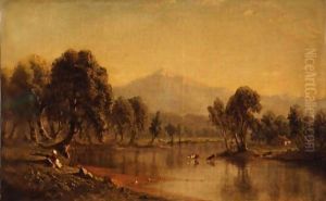 Mount Washington, New Hampshire, From The Saco River by Sanford Robinson Gifford