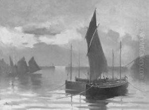 French Harbor by Frank Myers Boggs