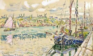 Treguier, Bateaux A Quai