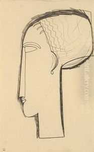 Tete De Profil by Amedeo Modigliani