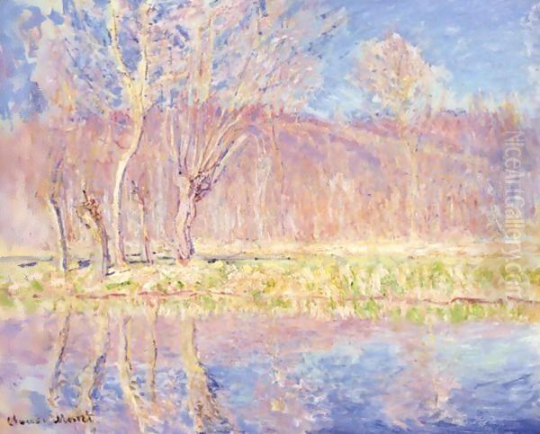 Arbres Au Bord De L'Eau. Printemps A Giverny - view 1