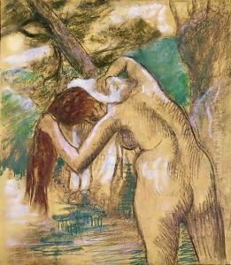 Baigneuse Au Bord De L'Eau by Edgar Degas