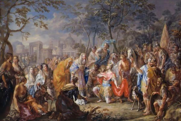 Alexander The Great Receiving The Keys Of Babylon From The High Priest - view 1