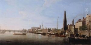 View Of The Thames At Westminster
