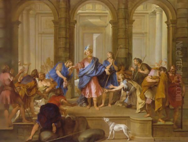 Joseph Recognized By His Brothers And The Adoration Of The Magi A Pair Of Paintings - view 1