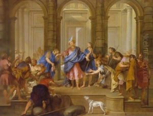 Joseph Recognized By His Brothers And The Adoration Of The Magi A Pair Of Paintings by Nicolas Bertin