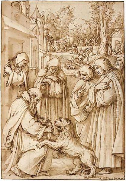 St. Jerome And The Lion - view 1