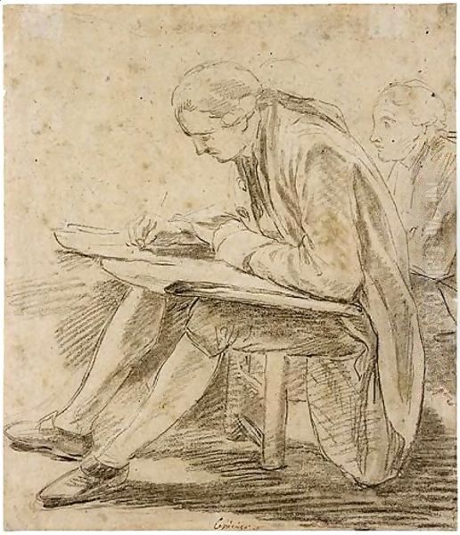 Two Artists Sketching - view 1