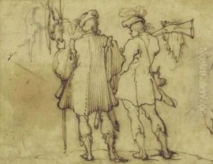 Two Soldiers Seen From Behind