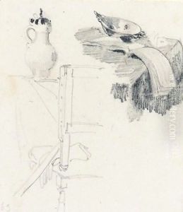 Studies Made In The Louvre by Richard Parkes Bonington