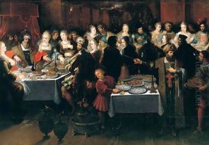 Belshazzar's feast by Frans the younger Francken