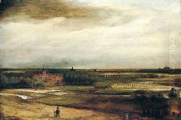 Landscape with the goldweigher's field, Haarlem beyond - view 1