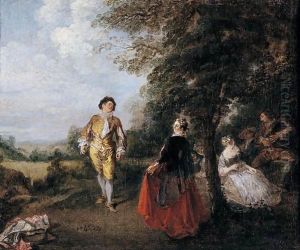 Fete galante by Nicolas Lancret