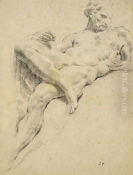 Study of the figure of day from the Lorenzo De'Medici tomb - view 1