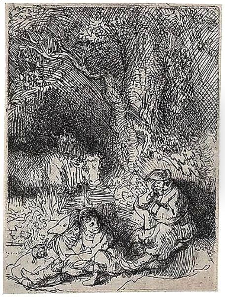 The Sleeping Herdsman - view 1