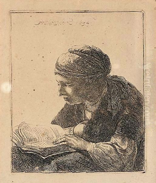 Woman Reading - view 1