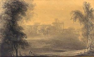 Parkland With Manor House In The Distance