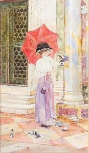 Outside St Marks, Venice by David Woodlock