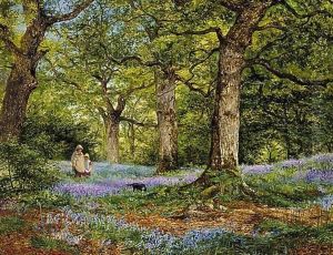 Blue Bells by Benjamin Williams Leader