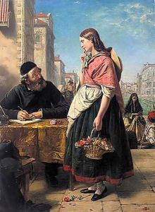 The Letter Writer by Henry Nelson O'Neil