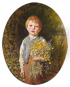 The Flower Gatherer by Frederick Morgan