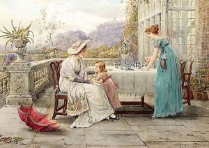 Afternoon Tea 2 by George Goodwin Kilburne
