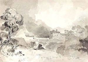 An Illustration To Milton's 'paradise Regained' by John Sell Cotman