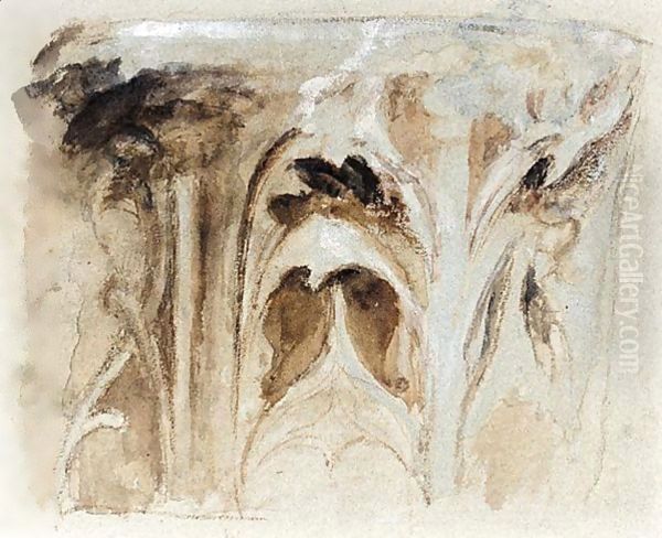 A Study Of A Gothic Capital - view 1