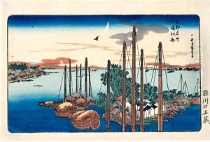 Tsukudajima Hatsu Hototogisu. Le Premier Coucou De L'Annee Dans L'Ile De Tsukuda by Utagawa or Ando Hiroshige