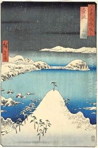 Iki Shisaku. Shisaku Dans La Province D'Iki by Utagawa or Ando Hiroshige